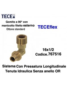 TECEflex Männliches Winkelstück 16X1/2