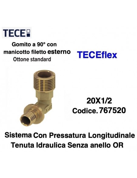 TECEflex Innengewinde-Winkel 20X1/2