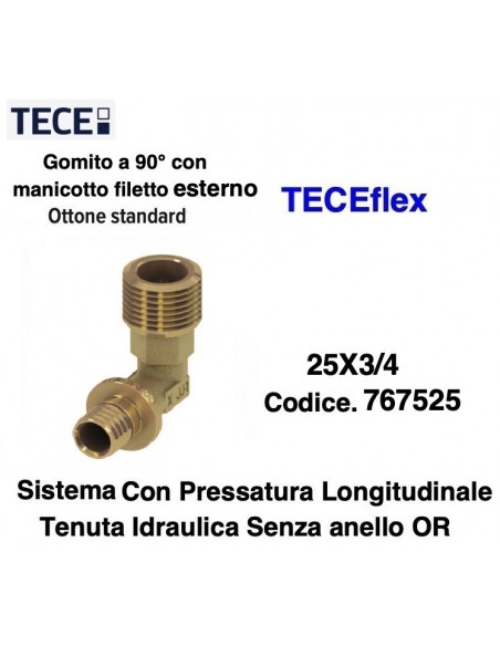 TECEflex Außengewinde-Winkel 25X3/4