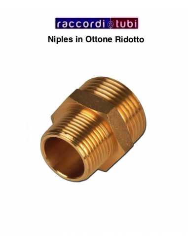 MESSINGNIPPEL REDUZIERT 1"X3/8