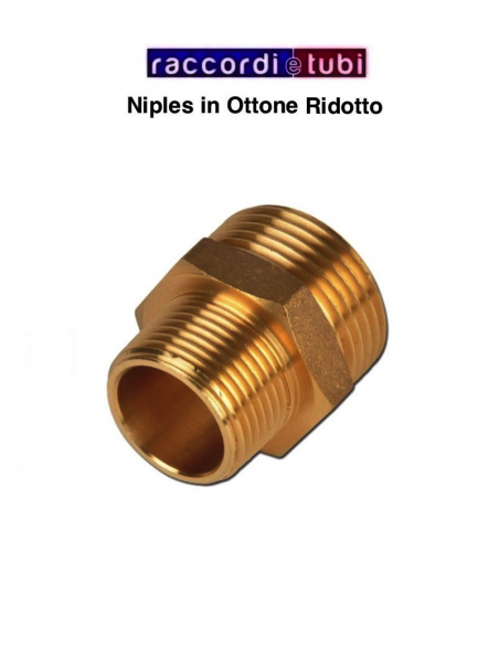 NIPLES OTTONE RIDOTTO 1"X3/8
