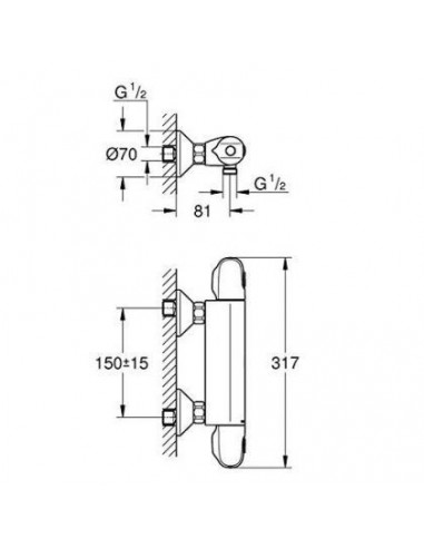 GROHTHERM NEW 1000 MISCELATORE TERMOSTATICO DA...