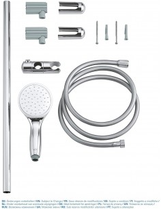 Duschstange GROHE TEMPESTA MIT ZWEI STRAHLEN 27598001 2