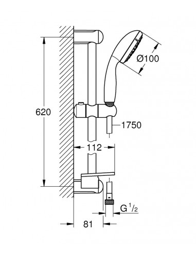 SALISCENDI GROHE TEMPESTA 3 GETTI CON...