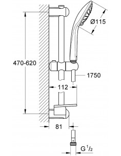 SALISCENDI GROHE EUPHORIA 110 DUO, 2 GETTI 27230001 2