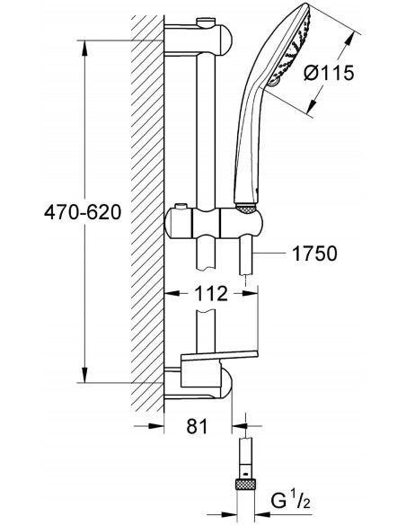SALISCENDI GROHE EUPHORIA 110 DUO, 2 GETTI 27230001