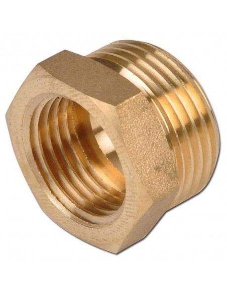 RIDUZIONE OTTONE MASCHIO FEMMINA  2"X1/2