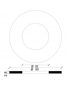 DICHTUNG FÜR SIFONIC-ARMATUR 63X32X2,8 2
