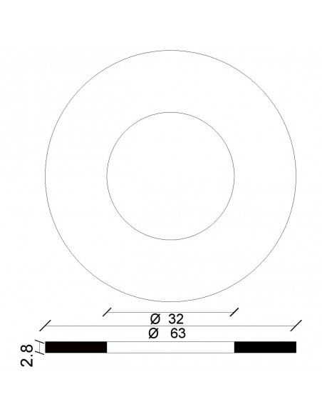 DICHTUNG FÜR SIFONIC-ARMATUR 63X32X2,8