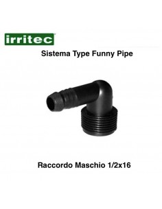 90° MÄNNCHENWINKEL SCHLAUCHANSCHLUSS FÜR FUNNY-PIPE...