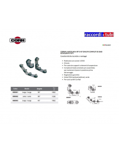 ANGOLARE CORH 45° CON DADI