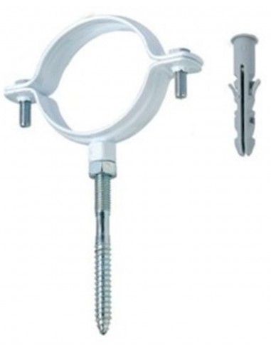 EMAILLIERTER ROHRHALTER DURCHMESSER 80 PACKUNG...