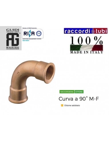 CURVA OTTONE 90° FF 1.1/2