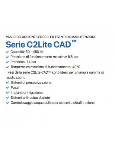 EXPANSIONSBEHÄLTER GLOBAL WATER C2-Lite CAD LT.100