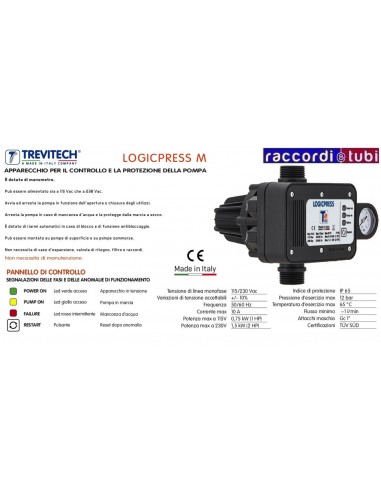 PRESSOFLUSSOSTATO TREVI LOGICPRESS M PFLP10101