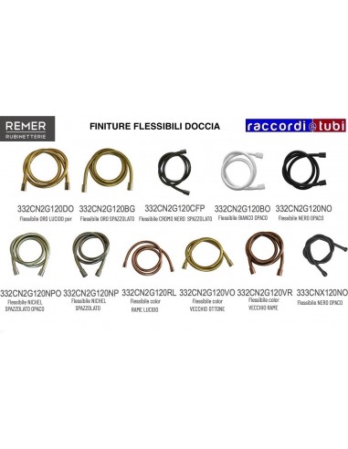 FLESSIBILE DOCCIA NERO OPACO 1/2X1/2 CM.150...