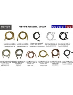FLESSIBILE DOCCIA RAME LUCIDO 1/2X1/2 CM.150 ATTACCO... 2