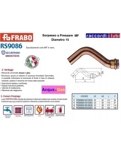 SORPASSO RAME A PRESSARE  MASCHIO FEMMINA 15X15