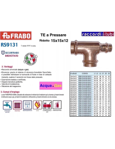 TE RAME A PRESSARE RIDOTTO 15X15X12