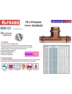 TE RAME A PRESSARE RIDOTTO 22X28X22