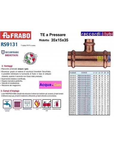 TE RAME A PRESSARE RIDOTTO 35x15x35