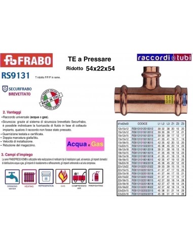 TE RAME A PRESSARE RIDOTTO 54x22x54