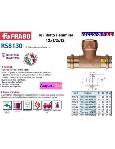 TE  A PRESSARE IN BRONZO  12-1/2-12