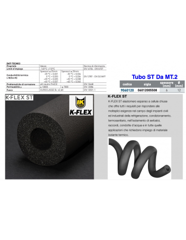GUMMIDÄMMUNG DICKE 6 mm INNENØ 12