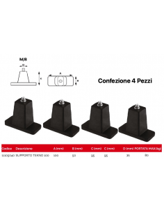 ANTIVIBRANTE  DA BASAMENTO Confezione 4 Pezzi 11105040