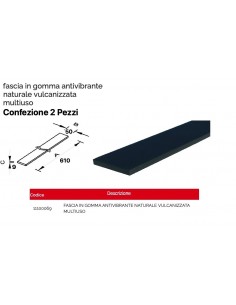 FASCIA  ANTIVIBRANTE 61X5XH9 CONFEZIONE 2 PEZZI