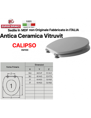 WC-SITZ ANTIKKER KERAMIK VITRUVIT CALIPSO EM100