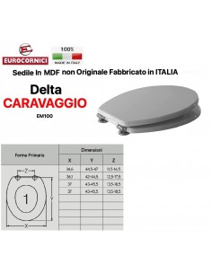 WC-SITZ DELTA CARAVAGGIO EM100