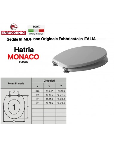 SEDILE PER WC HATRIA SPA EM100 SERIE MONACO