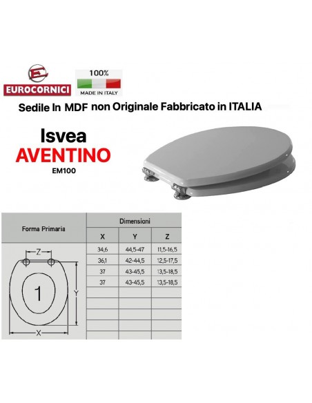 WC-SITZ ISVEA EM100 SERIE AVENTINO