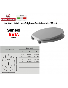 SEDILE PER WC SENESI EM100 SERIE BETA