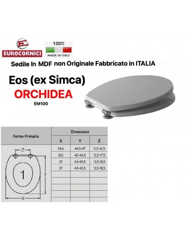 SEDILE PER WC EOS (EX SIMCA) EM100 SERIE ORCHIDEA