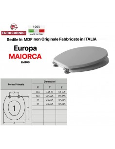 SEDILE PER WC EUROPA EM100 SERIE MAIORCA
