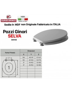 SEDILE PER WC POZZI GINORI EM100 SERIE SELVA