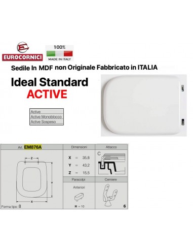 SEDILE PER WC IDEAL STANDARD  ACTIVE EM876A