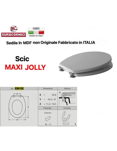 SEDILE PER WC SCIC MAXI JOLLY EM102