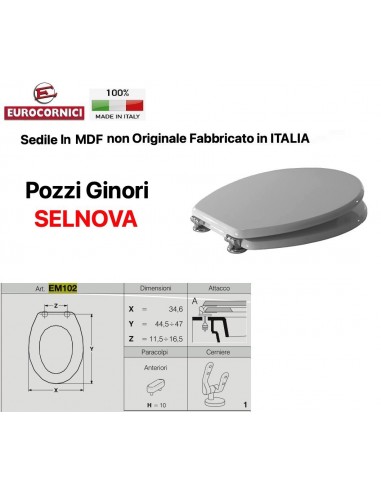 WC-SITZ POZZI GINORI SELNOVA EM102