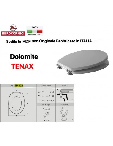 SEDILE PER WC DOLOMITE TENAX EM102