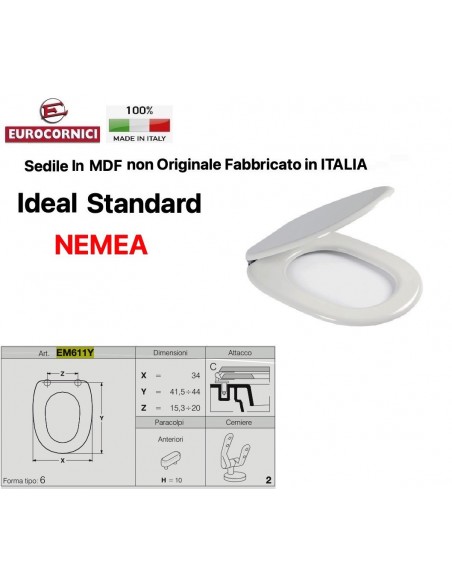 WC-SITZ IDEAL STANDARD NEMEA EM611Y