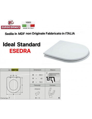 SEDILE PER WC IDEAL STANDARD ESEDRA EM732