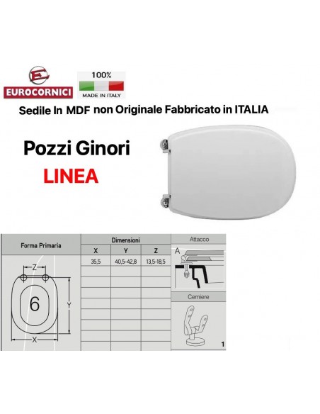 SEDILE PER WC POZZI GINORI LINEA EM603
