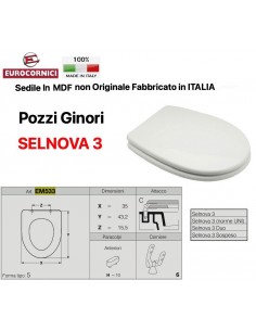 SEDILE PER WC POZZI GINORI SELNOVA 3 EM533