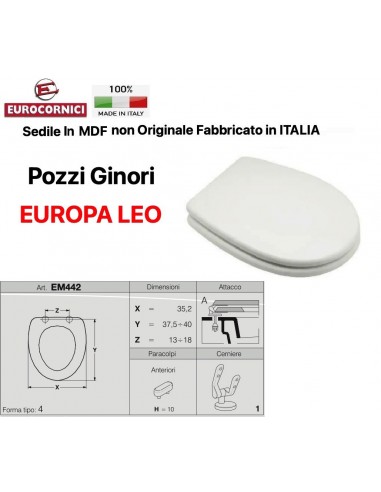 SEDILE PER WC POZZI GINORI EUROPA LEO EM442