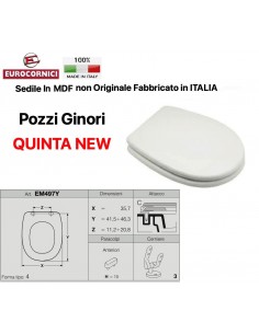 SEDILE PER WC POZZI GINORI QUINTA NEW EM497Y