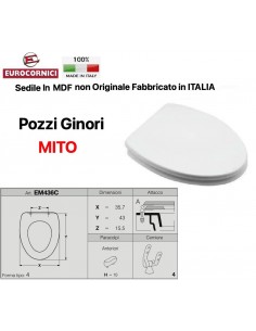 SEDILE PER WC POZZI GINORI MITO EM436C