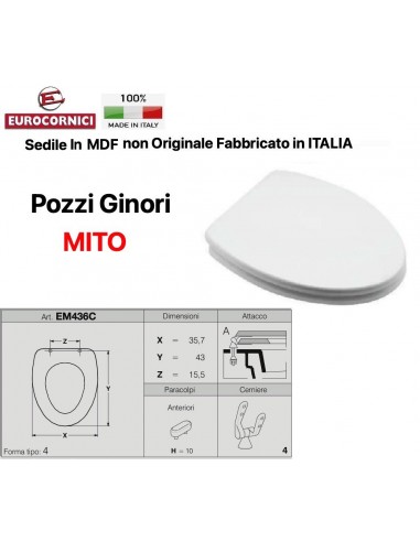 SEDILE PER WC POZZI GINORI MITO EM436C
